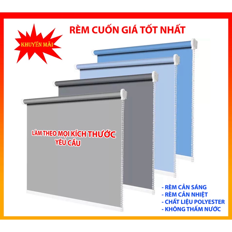 Rèm Cuốn Chống Nắng Unique Rèm Kéo Che Nắng Cửa Sổ Văn Phòng Giá Rẻ Vải ...