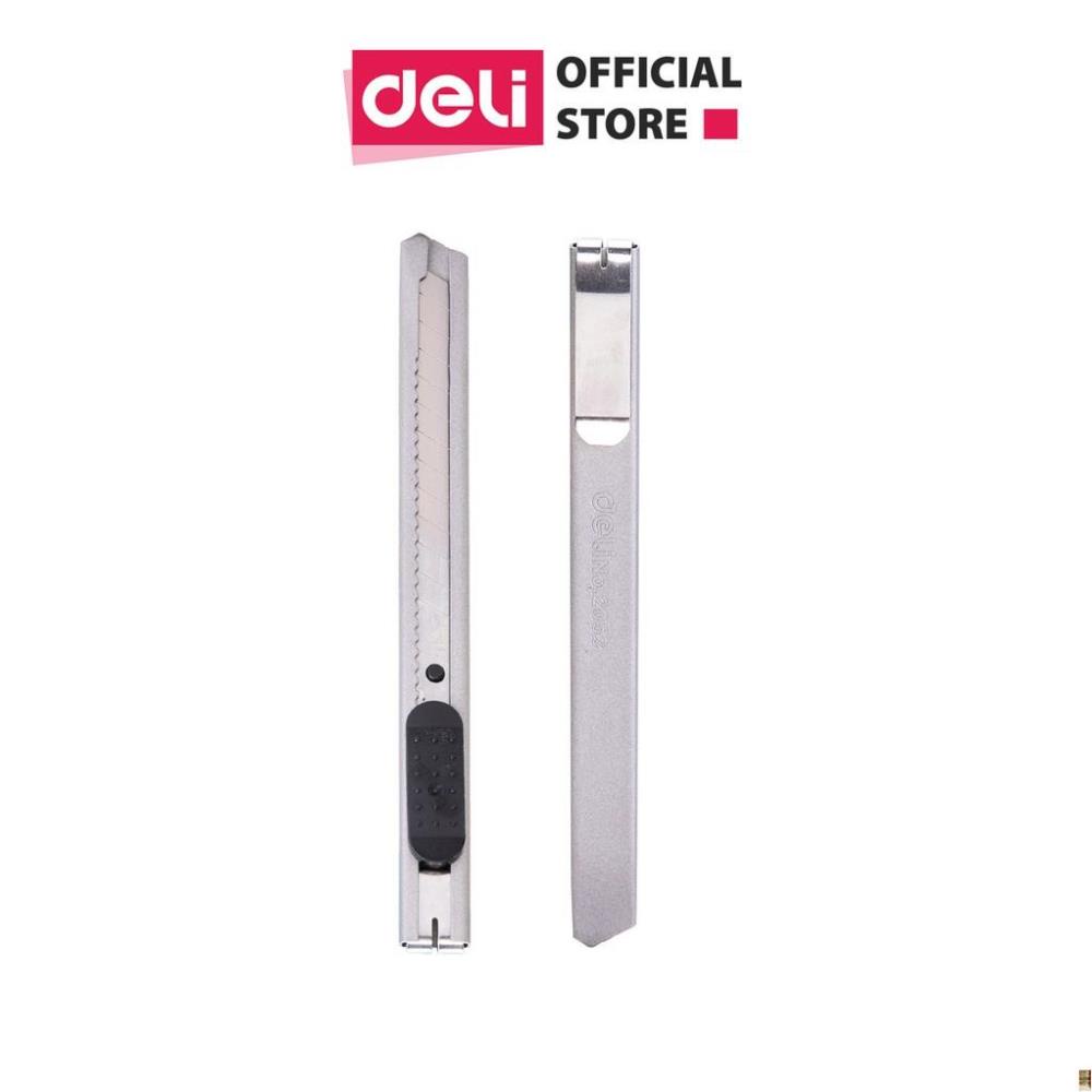 Dao rọc giấy Deli, loại 13 lưỡi tách rời, bạc, đen - 1 cái - E2053 ...