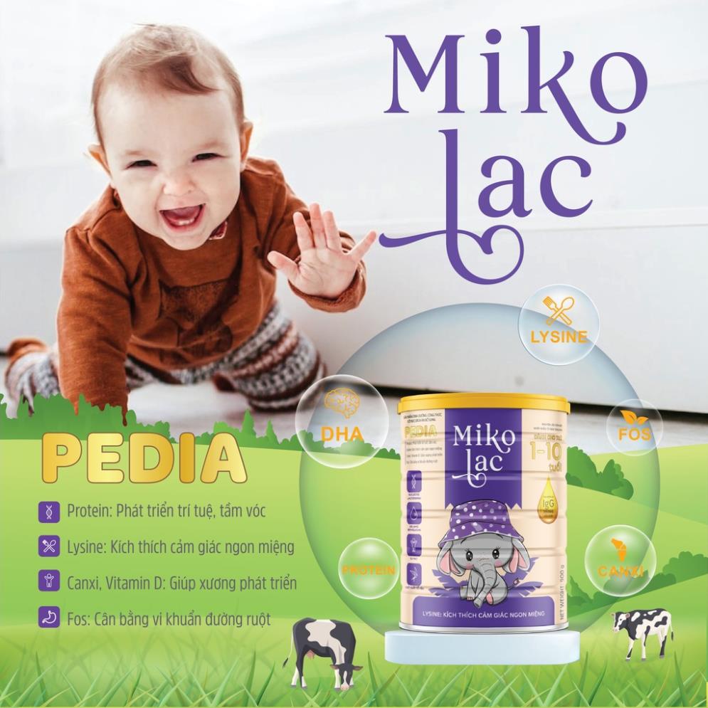 Sữa bột Mikolac Pedia giúp cơ thể hấp thu tối đa, dễ tiêu hóa, tạo cho ...