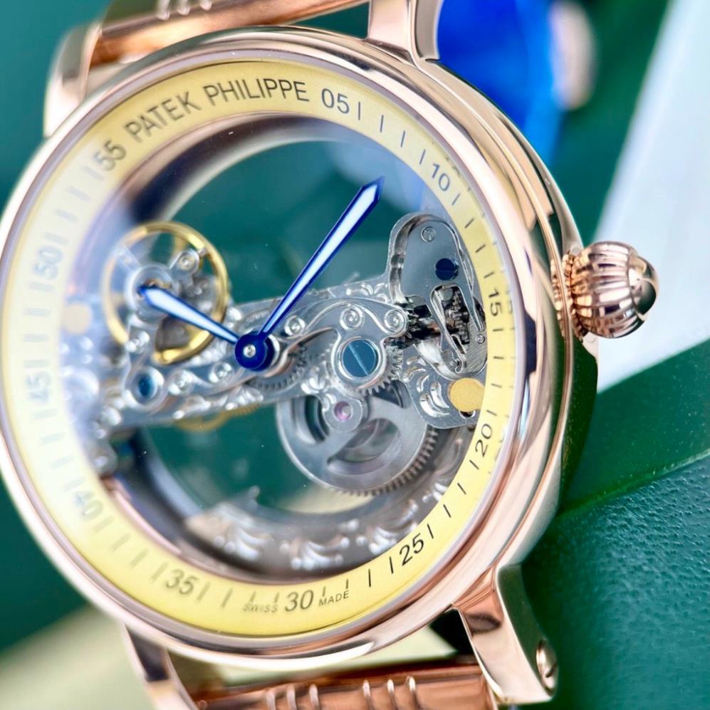 Đồng hồ Nam PT trong cơ lộ cơ tự động máy Nhật size 41mm vành vầng gold ...