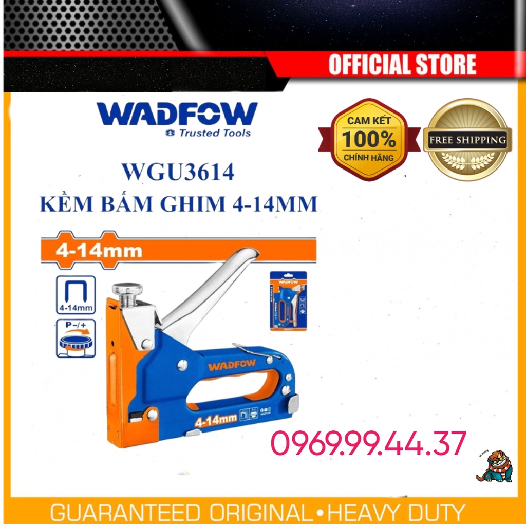 máy bắn ghim, súng bắn ghim Wadfow WGU3614 , dùng cho gỗ , thạch cao ...