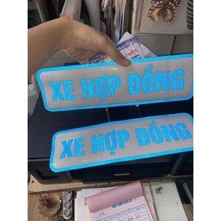 (1 cái) tem decal dán xe hợp đồng decal phản quang loại 1 cao cấp thị trường
