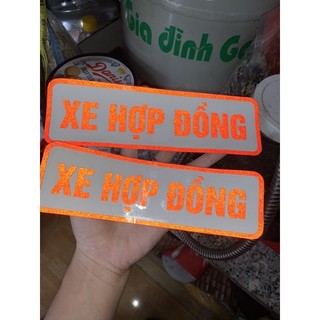 (1 cái) tem decal dán xe hợp đồng decal phản quang loại 1 cao cấp thị trường