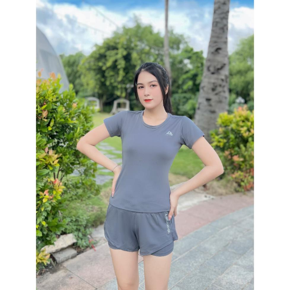 (Có túi ở lớp quần trong) Bộ tập gym yoga aerobic nữ , set thể thao nữ đồ tắm chất co giãn thoải mái tập luyện