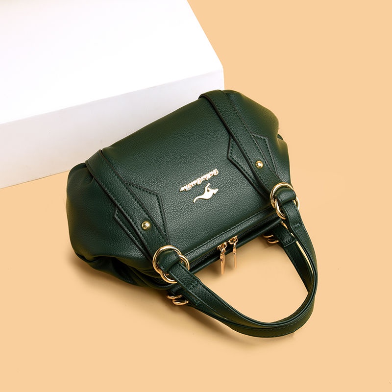 Túi xách cầm tay nữ thời trang mới 65789|Túi xách da thật kangaroo cầm tay nữ mẫu mới|Túi cho mẹ trung niên và cao niên|Da mềm cao cấp|Túi nhỏ lưu trữ mỹ phẩm