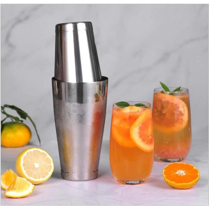 Bộ Đong Shaker Boston Pha Chế Bartender (thuỷ tinh, INOX) | Shopee Việt Nam