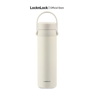 Bình giữ nhiệt Lock&Lock Wannabe Screw 450ml kèm quai xách silicone, giữ nhiệt nóng lạnh 3 màu LHC4246