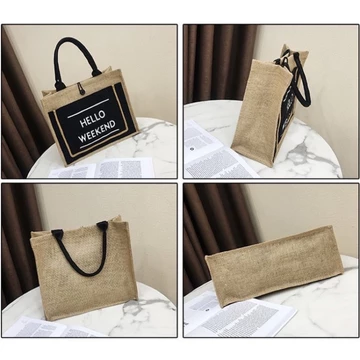Women's Woven Straw Bag – for the Beach