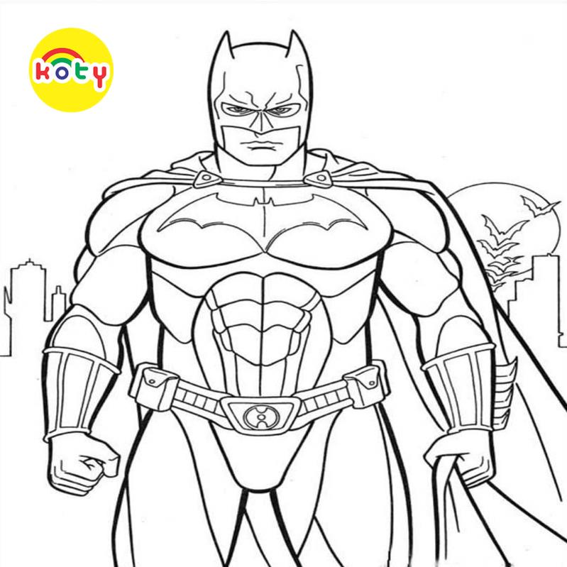 Tranh Tô Màu Batman - Bộ 10 Tờ Giấy Dành Cho Màu Sáp, Màu Chì - KOTY ...