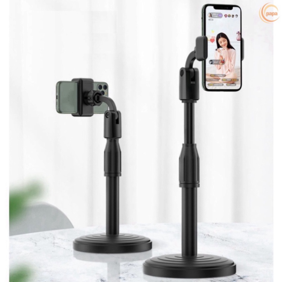 Giá Đỡ Điện Thoại Livestream để Treo Kẹp Quay Phim Ghi Hình xem video Ổn Định Xoay 360 Độ - Chiều Cao 38mm [Đế Nặng]