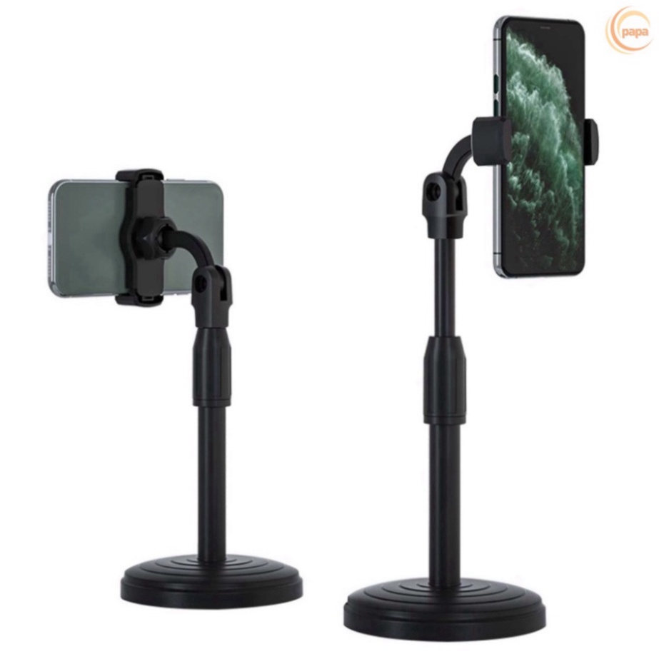 Giá Đỡ Điện Thoại Livestream để Treo Kẹp Quay Phim Ghi Hình xem video Ổn Định Xoay 360 Độ - Chiều Cao 38mm [Đế Nặng]