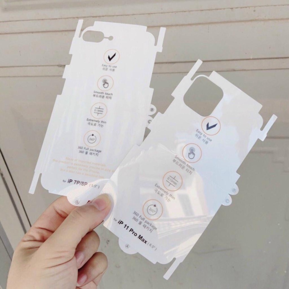 Miếng dán lưng mặt sau, skin ppf iphone 15 14 13 12 11 Pro Promax X XS XSMax XR 7Plus 8Plus