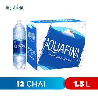 [SALE 15.7] Thùng 12 Chai Nước tinh khiết Aquafina (1.5L/chai)