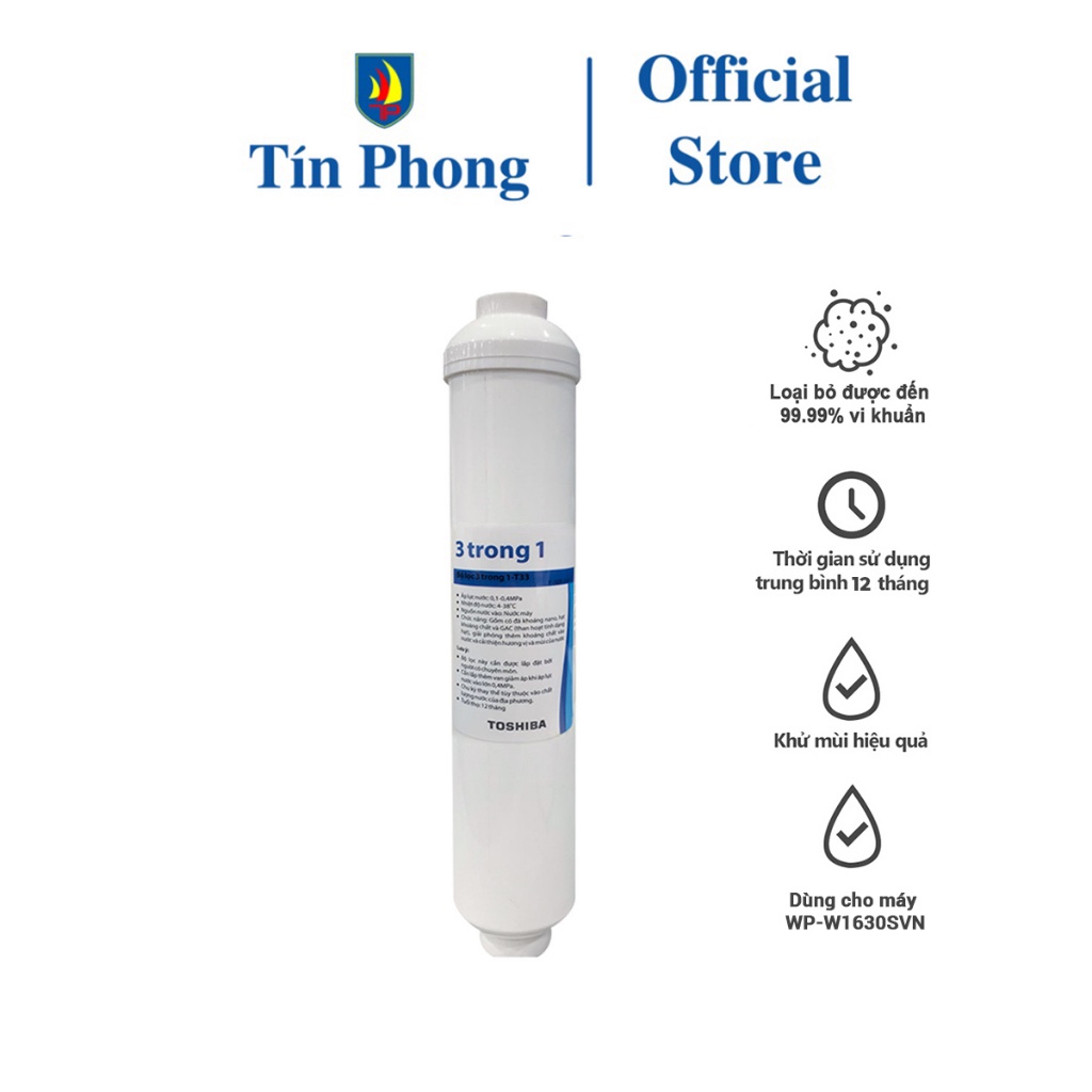 Ảnh Lõi lọc nước Toshiba 4 lõi chức năng - Thời gian thay lõi 12 tháng - Hàng chính hãng 4