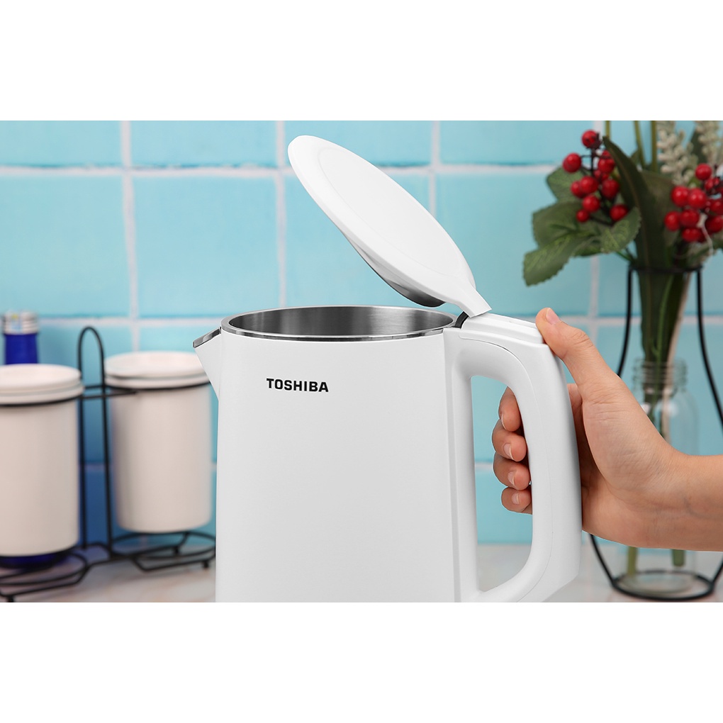 Ảnh Ấm siêu tốc Toshiba KT-15DS1PV - 1.5 lít - Thân vỏ 2 lớp cách nhiệt -Hàng chính hãng -Bảo hành 1 năm 3