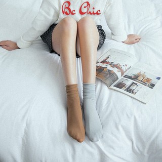 Tất cổ cao nữ nhún T 798 Vớ thun gân cao cổ trẻ trung phong cách Vingate BC_CHIC LINGERIE