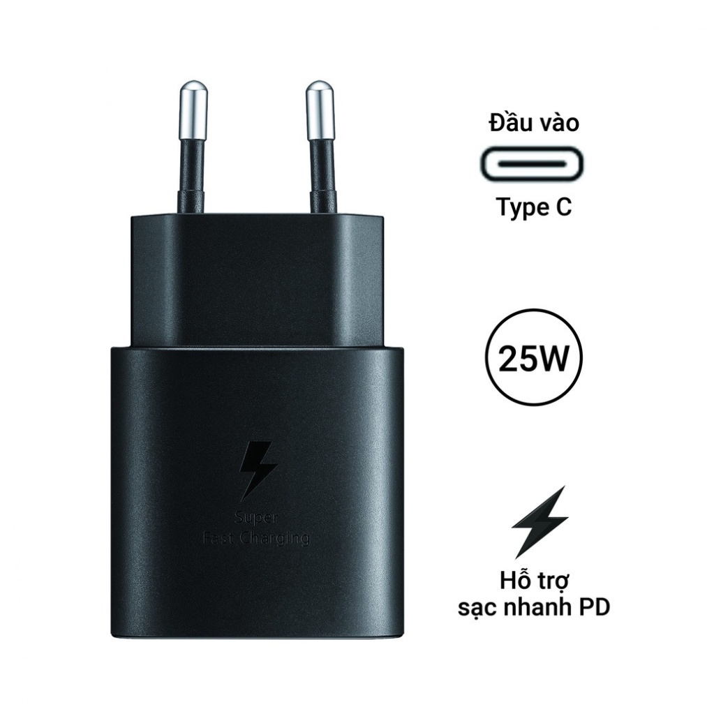 Bộ Sạc Nhanh Samsung 25W dành cho Note 10 Note 20 S20 S20+ S20 Ultra S24Ultra công TypeC to TypeC
