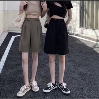 Quần ngố nữ ống rộng quần tây dáng ngố phong cách Hàn Quốc chất liệu chéo Hàn cao cấp - me fashion