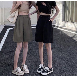 Quần ngố nữ ống rộng quần tây dáng ngố phong cách Hàn Quốc chất liệu chéo Hàn cao cấp - me fashion