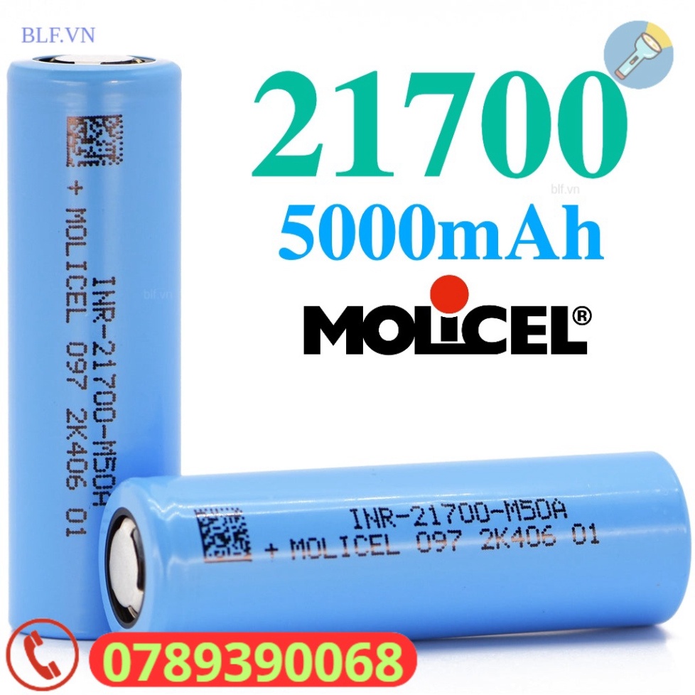 [P55] Pin Molicel 21700 M50A 5000mAh 15A INR-21700-M50A | Shopee Việt Nam