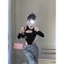 Bodysuit Cổ Yếm NIVRA Phối Tay Rời Xỏ Ngón Cá Tính Áo Liền Thân Hai Dây Khoét Eo Cao Sexy - BBS029