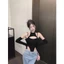 Bodysuit Cổ Yếm NIVRA Phối Tay Rời Xỏ Ngón Cá Tính Áo Liền Thân Hai Dây Khoét Eo Cao Sexy - BBS029