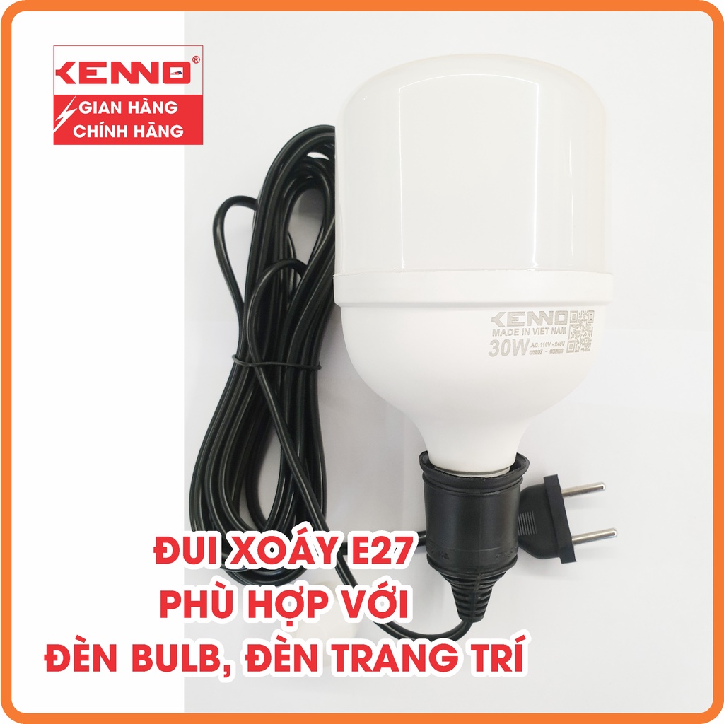 Bộ đuôi treo đèn liền KENNO dây chống nước 27LD3 5 sẵn phích cắm siêu tiện dụng