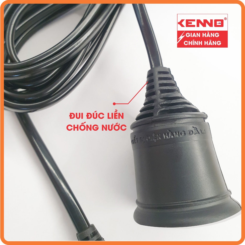 Bộ đuôi treo đèn liền KENNO dây chống nước 27LD3 5 sẵn phích cắm siêu tiện dụng