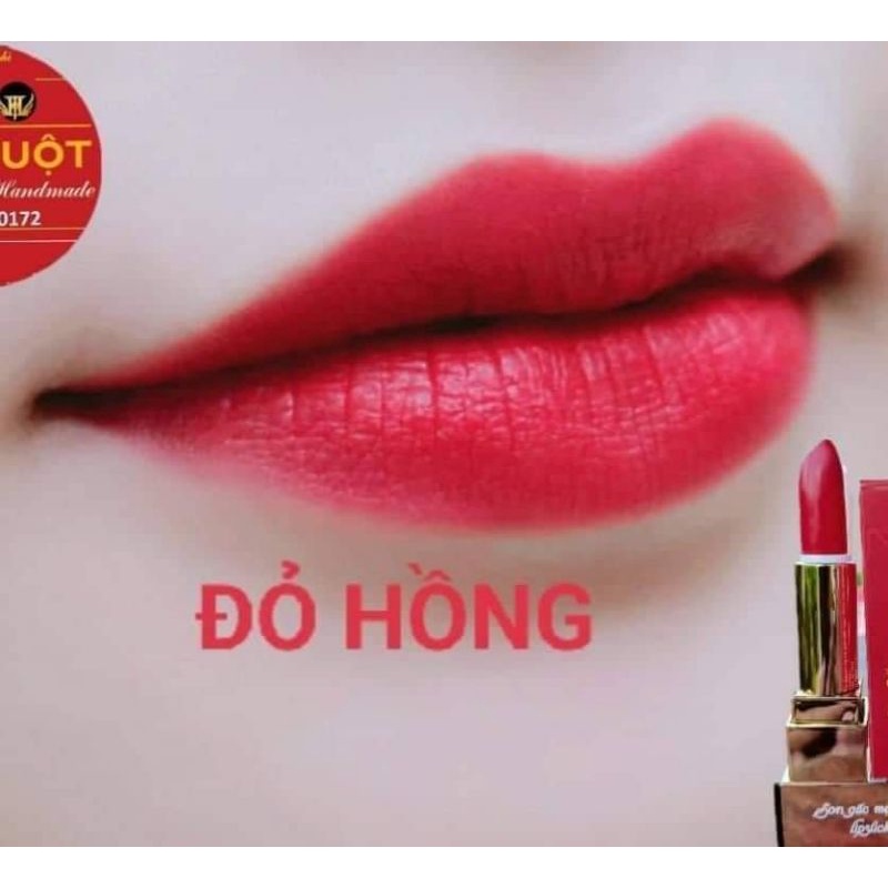 son lì son gấc thiên nhiên và son kem  nhung lì ( mua 2 cây tặng 1  sondưỡng kem có màu nhẹ )