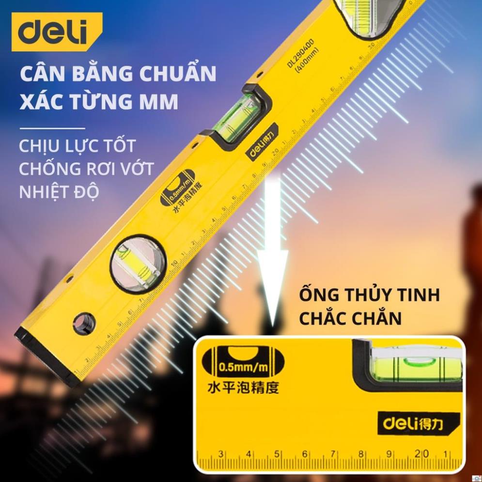 Li vô Thước Thủy Deli Cao Cấp Chính Hãng - Chất Liệu Hợp Kim Nhôm Siêu ...