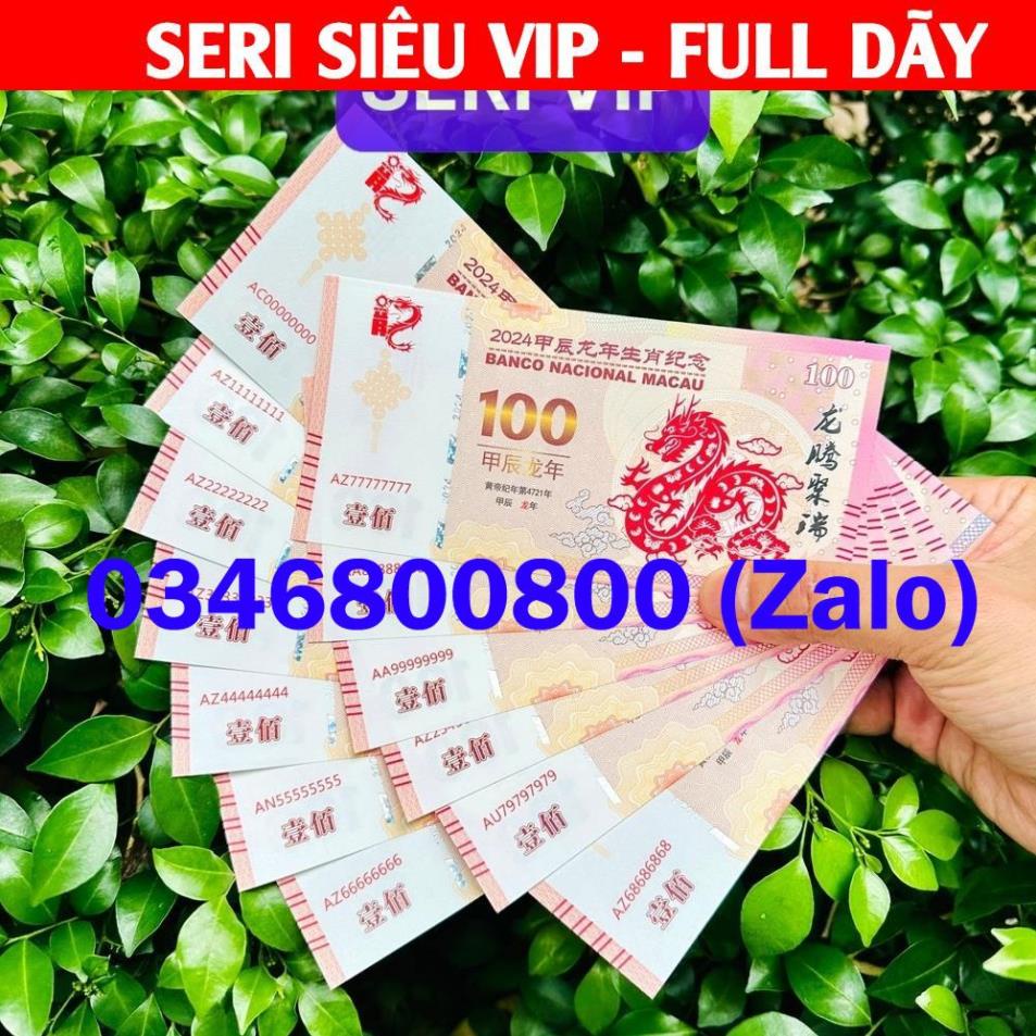 [HOT] COMBO 15 TỜ Tiền Lưu Niệm Con Rồng 100 Macao Số Seri Đẹp Full Bát ...