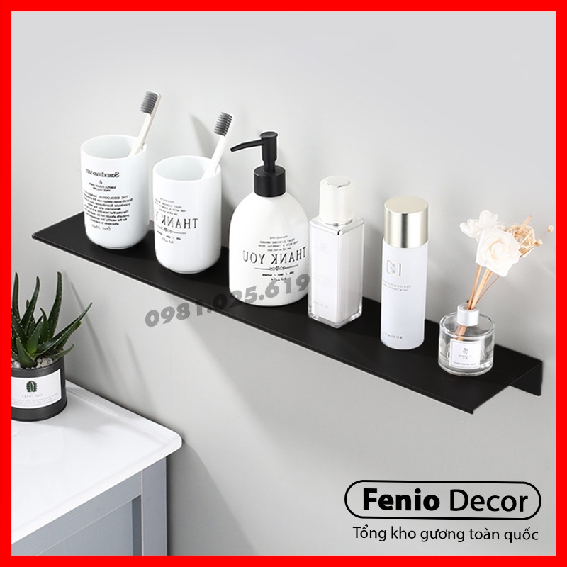 Ảnh Gương nhà tắm hình chữ nhật treo tường FENIO gương trang trí decor phòng ngủ khung viền hợp kim nhôm chống rỉ 3