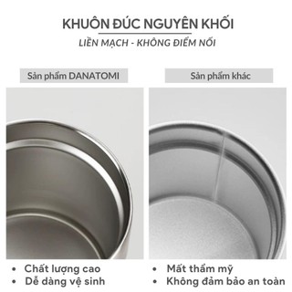 Ly giữ nhiệt Iced Americano 350 & 600ml cốc giữ nhiệt inox khắc tên, Fan House ống hút inox