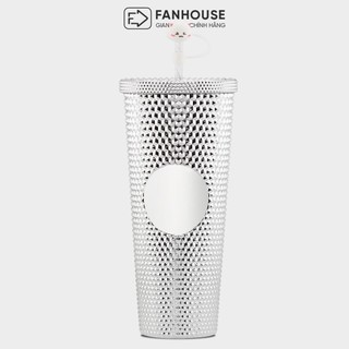 Ly nước Kim Cương 2 lớp chất liệu PP cao cấp BPA Free cách nhiệt 2-3h Fan House decal tên, tặng ống hút,nút bịt, sticker