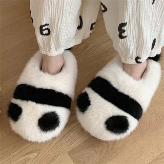 (Sẵn 38) Giày Sục Bông Gấu Trúc Dễ Thương Ulzzang