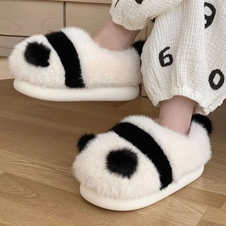 (Sẵn 38) Giày Sục Bông Gấu Trúc Dễ Thương Ulzzang