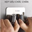 MÓC KẸP CHỔI INOX 304 CAO CẤP - Dán Tường Chắc Chắn, Tiện Lợi