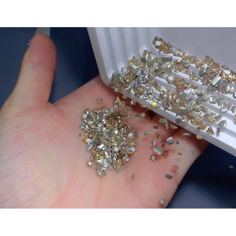 Đá khối chân bằng mini chạy viền,Set đá khối mini  CHÂN BẰNG cao cấp( set 100v) phụ kiện nail chính hãng cao cấp