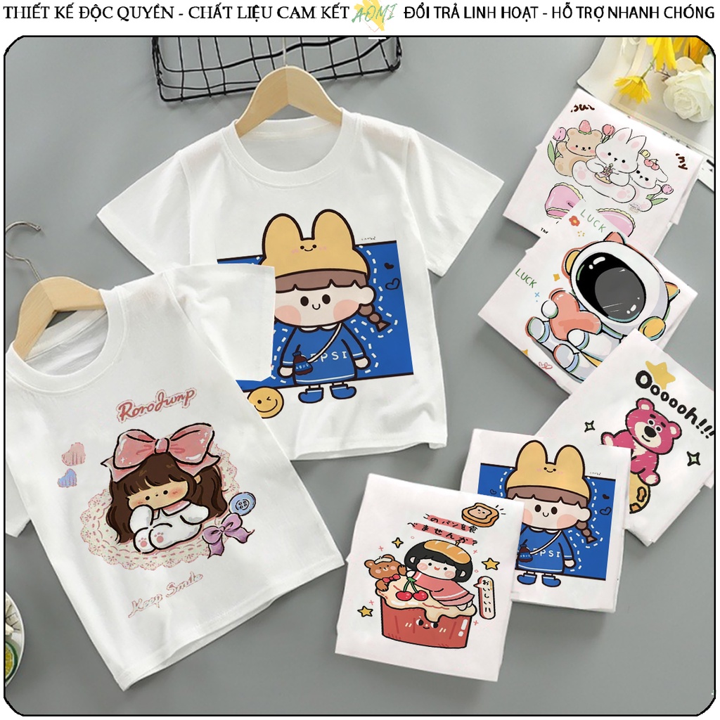 ÁO THUN UNISEX GẤU DÂU THỎ CÔNG CHÚA LOSTO BUNNY RABBIT BEAR GIRL PHÔNG ...