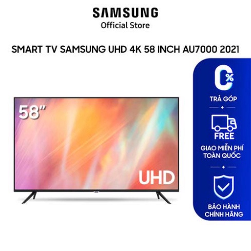 [ Smart TV Samsung UHD 4K 58 inch UA58AU7000KXXV | Shopee Việt Nam