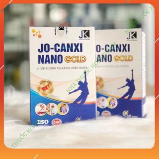 ✅viên uống JO - CANXI NANO GOLD ( chính hãng) : giúp Bổ sung canxi và vitamin MK7 giúp hệ xương chắc khỏe. hộp 30v .