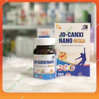 ✅viên uống JO - CANXI NANO GOLD ( chính hãng) : giúp Bổ sung canxi và vitamin MK7 giúp hệ xương chắc khỏe. hộp 30v .
