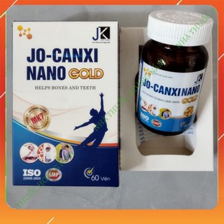 ✅viên uống JO - CANXI NANO GOLD ( chính hãng) : giúp Bổ sung canxi và vitamin MK7 giúp hệ xương chắc khỏe. hộp 30v .