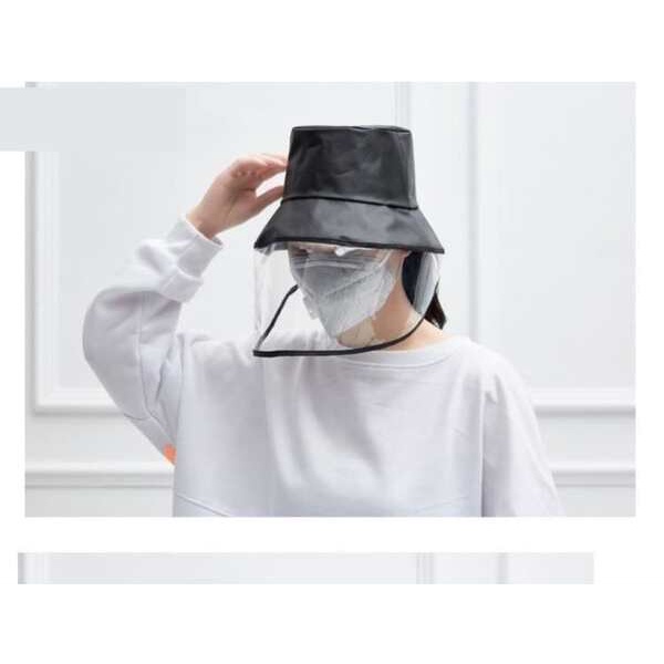 ✿ hat mưa ✿ có hàng sẵn Mũ Nhựa Che Mặt Trong Suốt Chống Nước Chống Ẩm Chống Khói Khi Đi Xe Đạp Sự Bảo Vệ