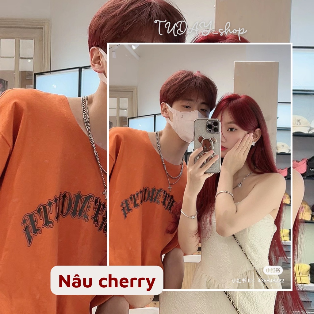 Thuốc Nhuộm Tóc Màu NÂU CHERRY Nam Nữ Không Tẩy | Tudayhair, Tudayhairs