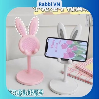 Giá đỡ điện thoại, ipad để bàn hình thỏ thiết kế cao su chống trơn trượt RABBI