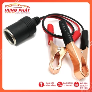 Bộ Cáp Chuyển Đổi Nguồn Kẹp Ắc Quy Sang Tẩu Sạc Ô Tô Dùng Bơm Lốp Ô Tô, Hút Bụi Ô Tô, Đèn Led Gầm,…Bộ Cáp Chuyển Đổi Ngu