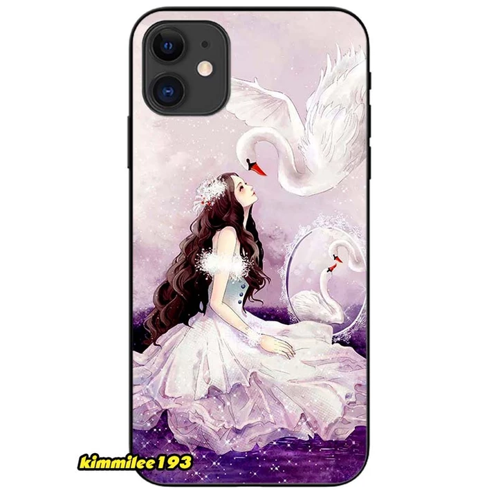 Ốp lưng dành cho Iphone 11, 12, 13, 14, 15 Pro Max và các dòng cũ - Cô Gái Thiên Nga