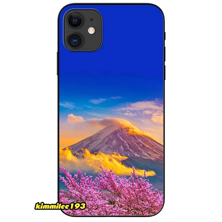 Ốp lưng dành cho Iphone 11, 12, 13, 14, 15 Pro Max và các dòng cũ - Núi Mây Và Hoa