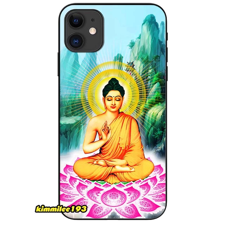 Ốp lưng dành cho Iphone 11, 12, 13, 14, 15 Pro Max và các dòng cũ - Phật Ngồi Sen